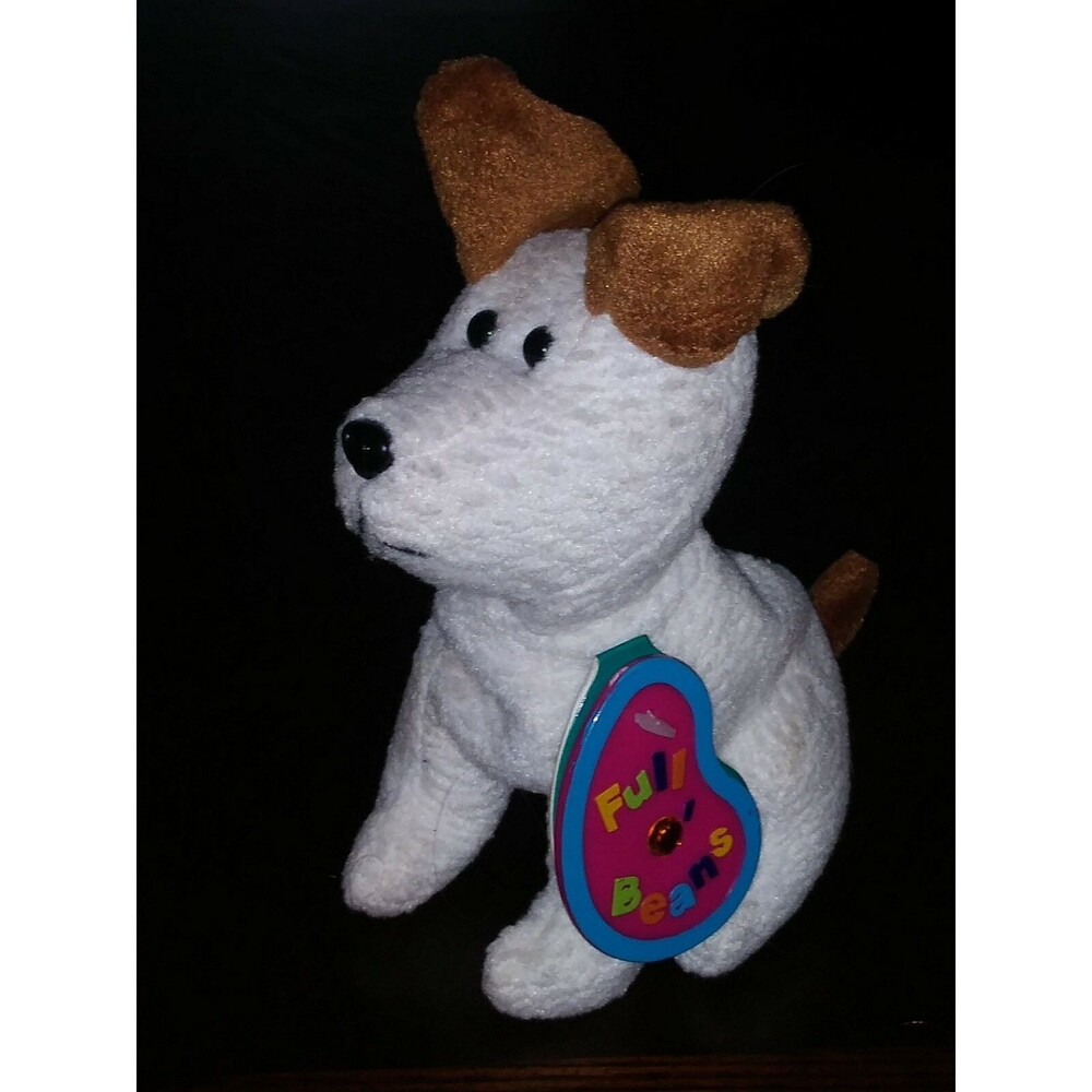 Vintage Avon Full O' Beans Plush 1999 November Scout The Terrier